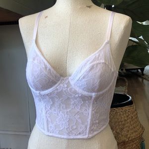 White Lace Bustier